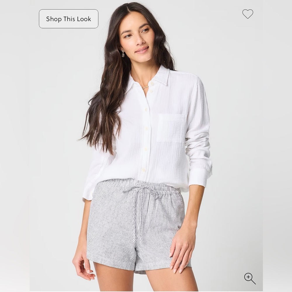 J.Crew Linen Blend Drawstring Shorts